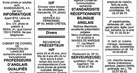 Petites annonces en Vitry